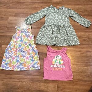Dress and Tank Top Lot of 3 | Toddler Girls Size 5